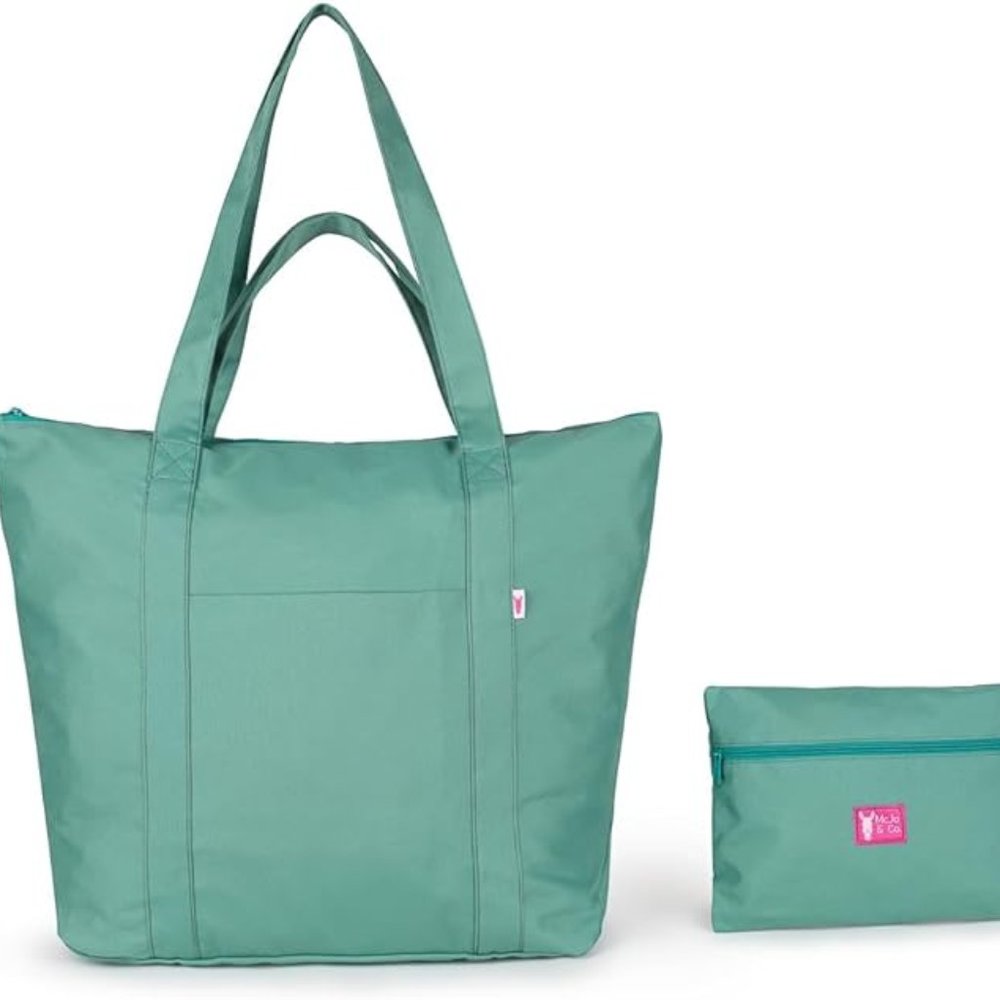 Big Tote Bag with Zipper & Pockets – Perfect Travel Bag, Gym Bag, Beach Bag